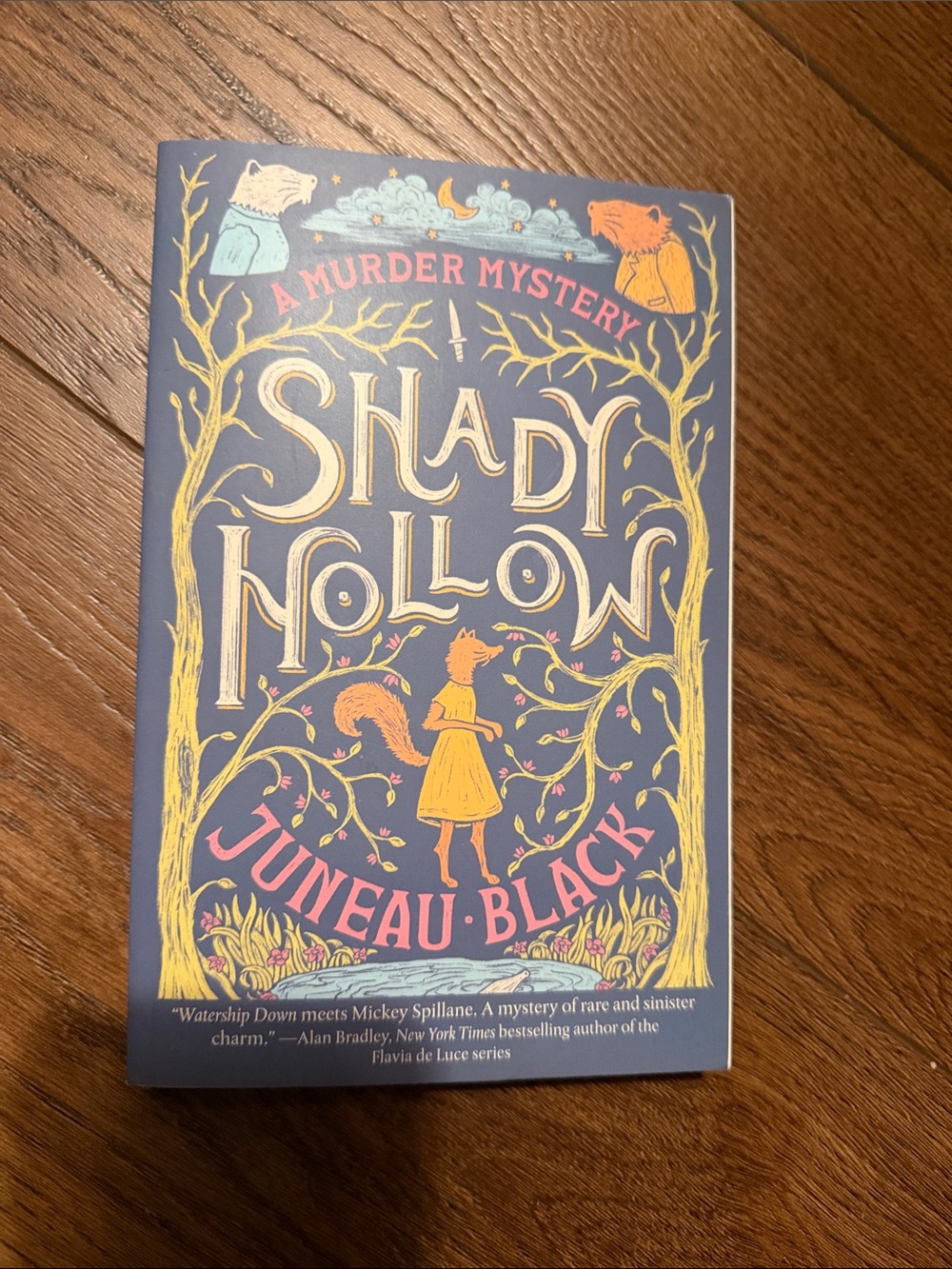 Shady Hollow by Juneau Black — Purple & Yellow Hardcover Mystery
